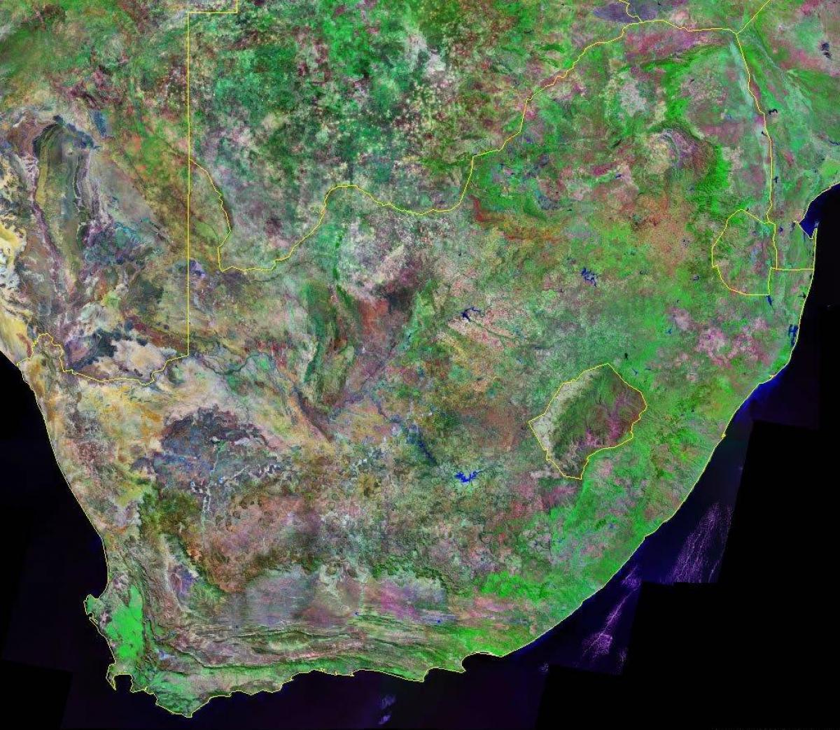 جنوب أفريقيا عرض خريطة السماء